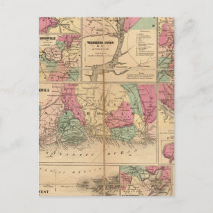 Postal Los planes de Colton de los puertos estadounidense