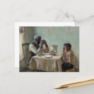 Postal Los pobres agradecidos de Henry Ossawa Tanner