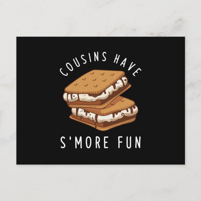 Postal Los primos tienen regalo de la familia SMore Fun B (Anverso)