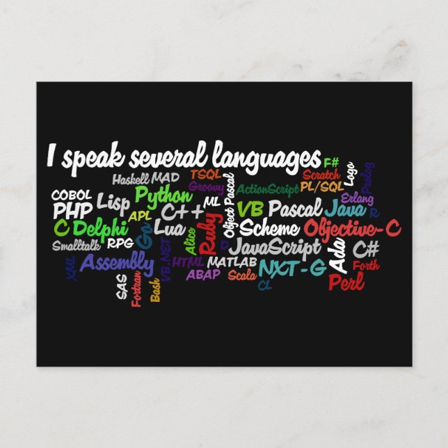 Postal Los Programadores Tienen Múltiples Habilidades De  (Anverso)