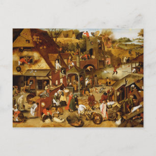 Postal Los proverbios flamencos