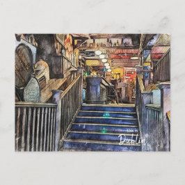 Postal Los Pubs de Dublín-Irlanda