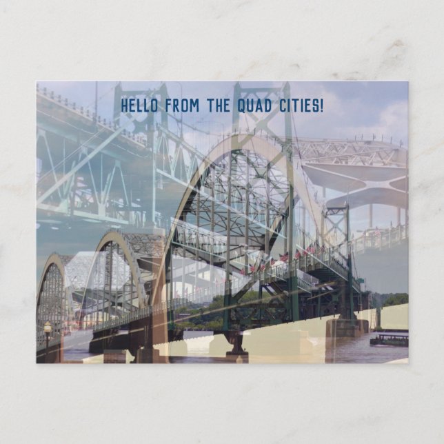 Postal Los puentes históricos de las cuádruples ciudades (Anverso)