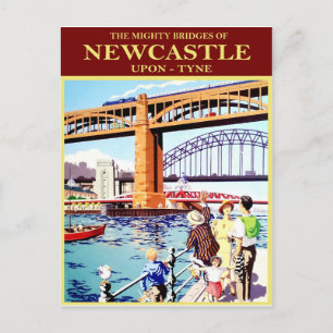 Postal Los puentes poderosos de Newcastle, Upon-Tune, vin