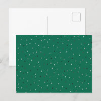 Los puntos de Polka Plateado en Verde