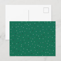 Los puntos de Polka Plateado en Verde