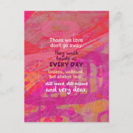 Postal Los que amamos no se alejan