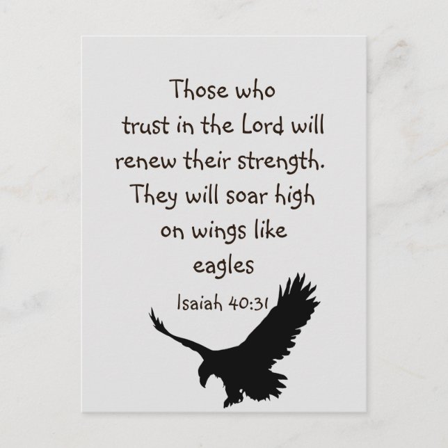 Postal Los que confían en la inspiración de las Escritura (Anverso)