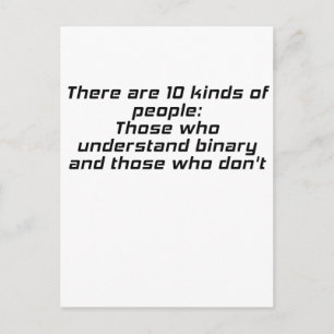 Postal Los que entienden binario y los que no