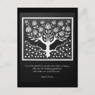 Postal Los que hacen florecer el alma