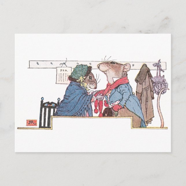 Postal Los ratones se unen para el frío (Anverso)