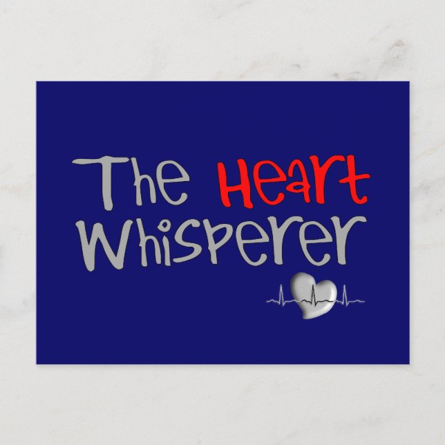 Postal Los regalos del cardiólogo "The Heart Whisperer" (Anverso)
