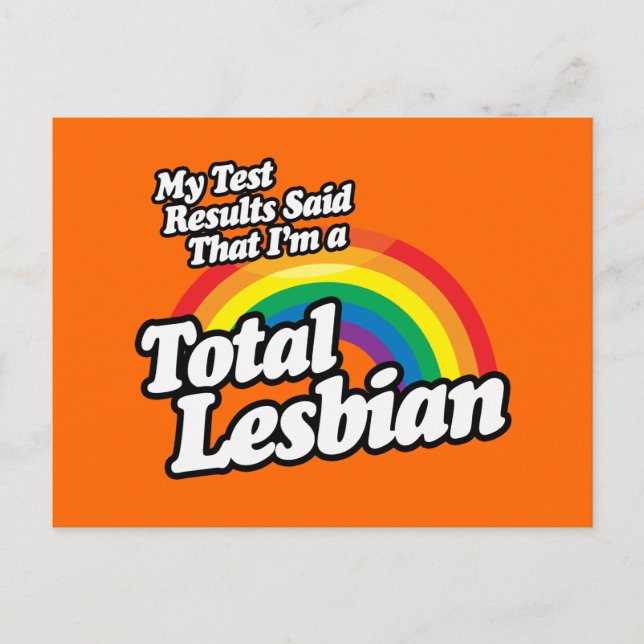 POSTAL LOS RESULTADOS DE MI PRUEBA DIJERON LESBIAN (Anverso)