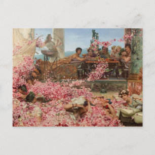 Postal Los Rosas de Heliogabalus (antiguo lujo romano)