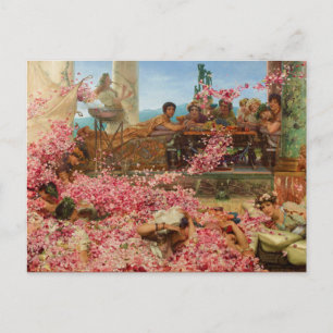 Postal Los Rosas de Heliogabalus por Lawrence Alma-Tadema