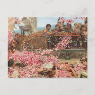 Postal Los Rosas de Heliogabalus por Sir Lawrence Alma-Ta