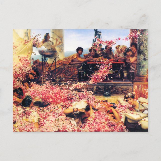 Postal Los Rosas de Heliogabalus Postcard (Anverso)