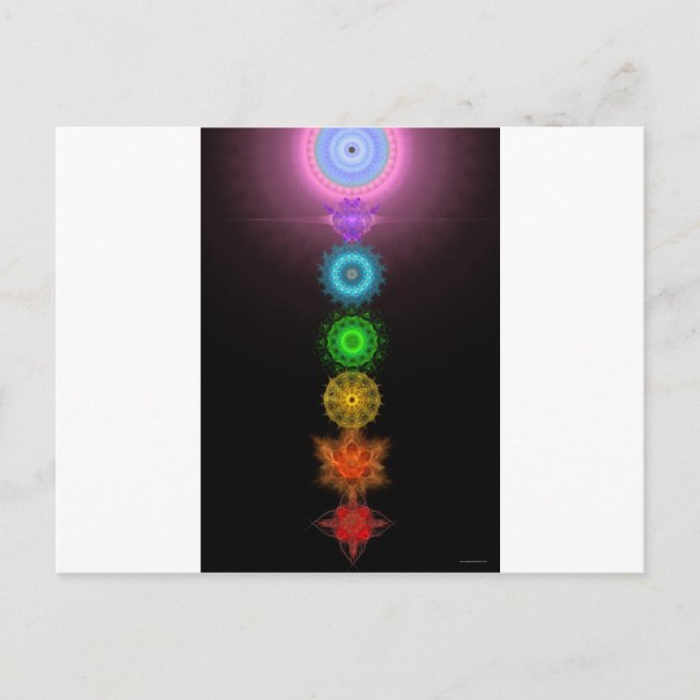 Postal Los siete chakras (Anverso)