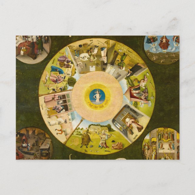 Postal Los siete pecados mortales y las cuatro últimas co (Anverso)