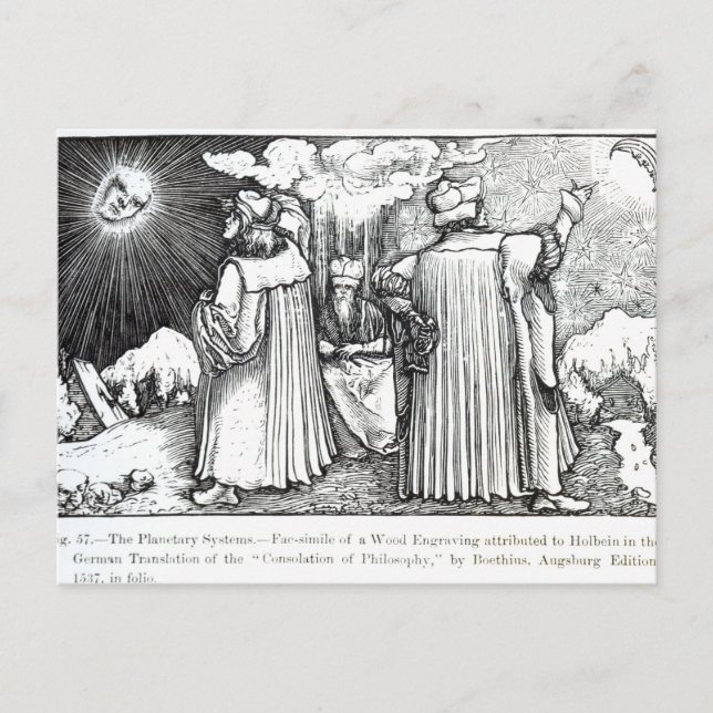 Postal Los sistemas planetarios (Anverso)