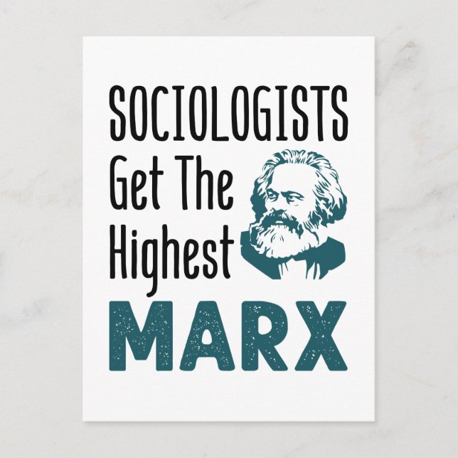 Postal Los sociólogos obtienen la mayor sociología de Mar (Anverso)