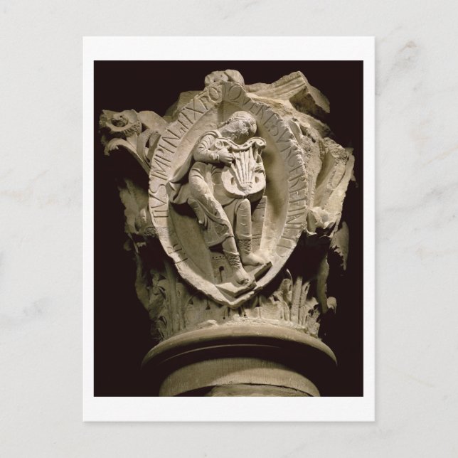 Postal "Los sonidos de la música", capital de la columna  (Anverso)