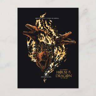Postal Los sueños no nos hicieron reyes. Los dragones sí.