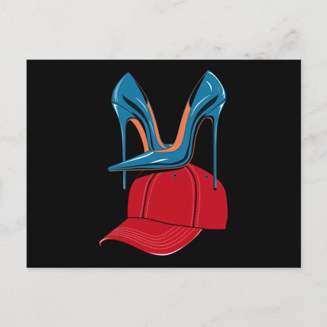 Postal Los tacones pisan las elecciones Red MAGA Gorra 20 (Anverso)