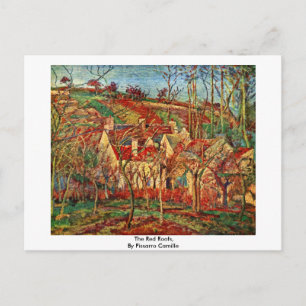 Postal Los Techos Rojos, De Pissarro Camille
