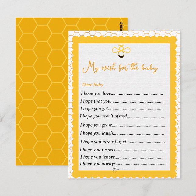 Postal Los temas de las abejas amarillas revelan los dese (Anverso / Reverso)