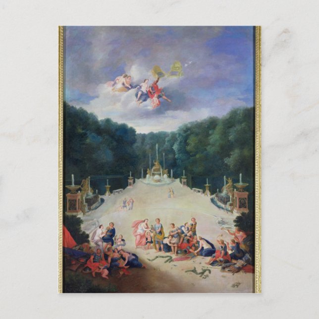 Postal Los terrenos de Versalles (Anverso)