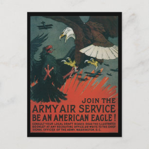 Postal Los tiempos de guerra posponen las águilas norteam