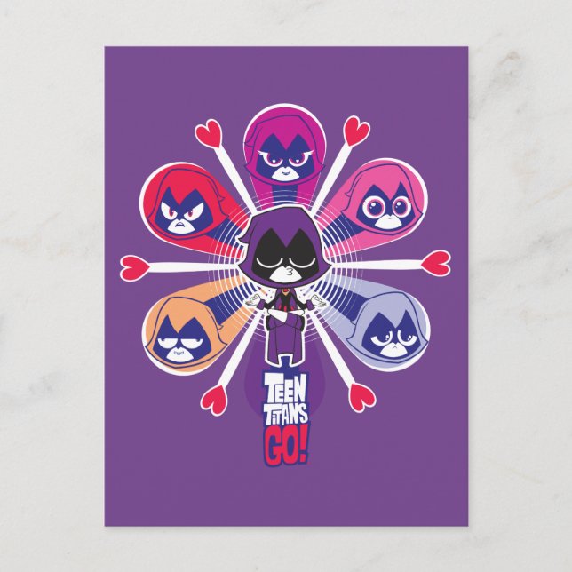 Postal ¡Los titanes adolescentes se van! | Emoticlones de (Anverso)