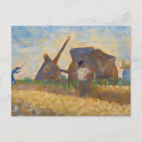 Los trabajadores de Georges Seurat Postcard