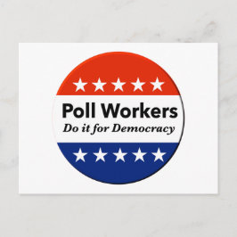 Postal Los trabajadores de las urnas lo hacen por la demo