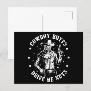 Postal Los traseros de vaquero me hacen enloquecer Vaquer
