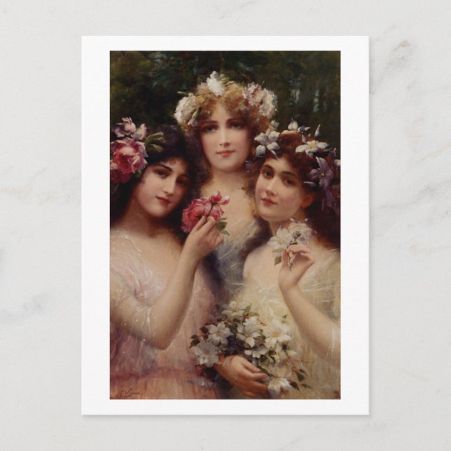 Postal Los Tres Grados - Émile Vernon (Anverso)