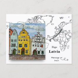 Postal Los Tres Hermanos, Riga Letonia
