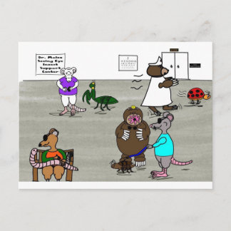 Postal Los tres ratones ciegos