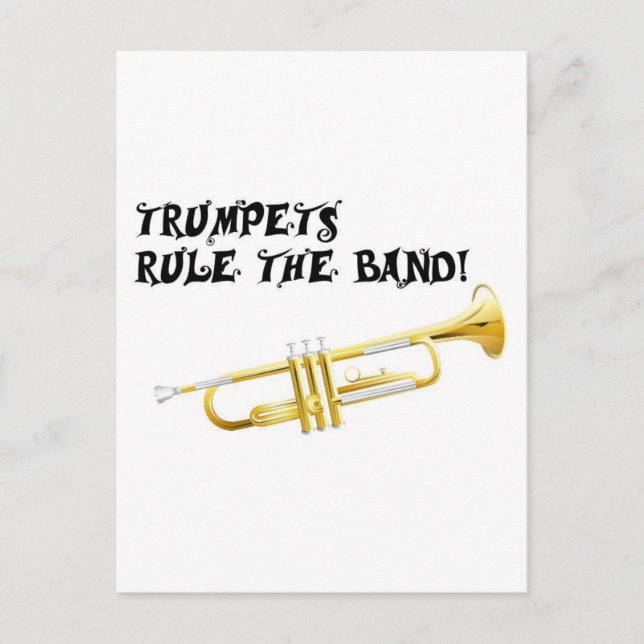 Postal ¡Los Trumpets gobiernan la banda! (Anverso)