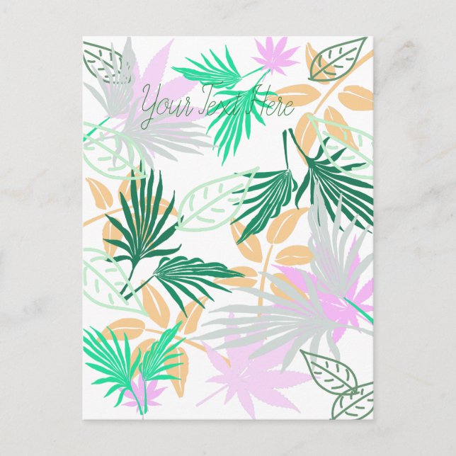 Postal Los túneles tropicales dejan plantas (Anverso)