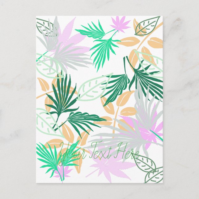 Postal Los túneles tropicales dejan plantas (Anverso)