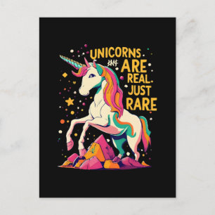 Postal Los unicornios son reales solo que raros