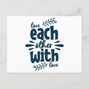 Postal Los unos a los otros con amor
