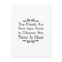 Los verdaderos amigos nunca están separados