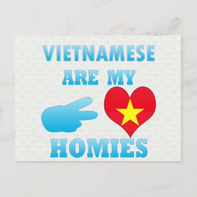 Postal Los vietnamitas son mis hogares (Anverso)