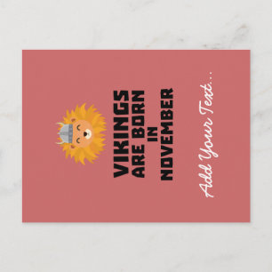 Postal Los vikings nacen en noviembre de Zur82