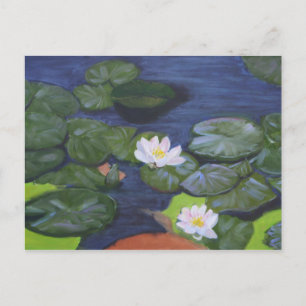 Postal Los WaterLilies de Vermeer