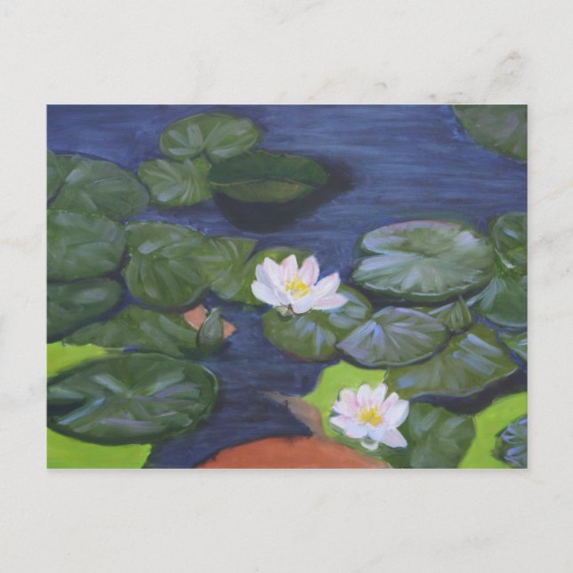 Postal Los WaterLilies de Vermeer (Anverso)