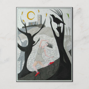 Postal Los zapatos rojos